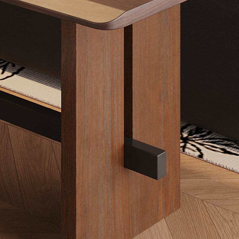 Table en bois de noyer, H 29,53 po x l 78,74 po x P 23,62 po