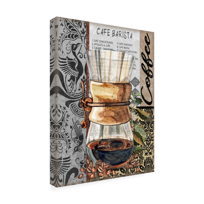 Jean Plout Coffee Art C Canvas Art, H 19 po x l 14 po x P 2 po