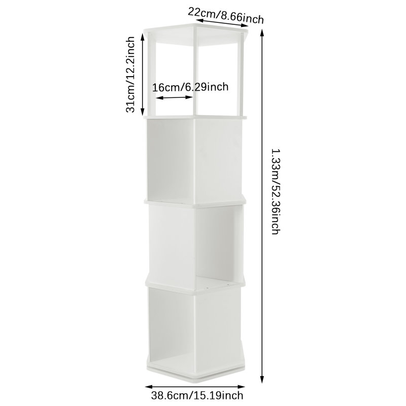 Bibliothèque rotative à 4 niveaux