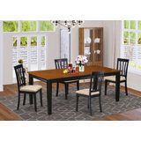 Loraine - Person Solid Wood Solid Wood Top Four Leg Dining Set