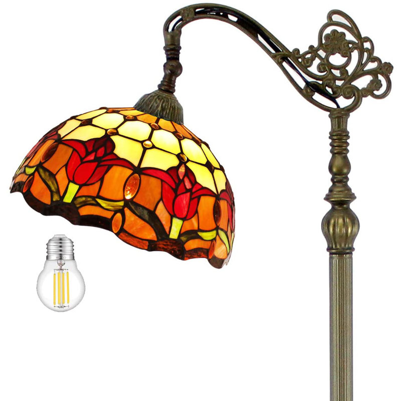Alexica 64'' Bronze Antique Arched Floor Lamp