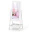 Full Length Mirror For Kids Freestanding Dressing Mirror With Storage Shelf & Foldable Fabric Storage Bin