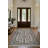 Isabel Collection Digital Print Cotton-Polyester Gray Beige Moroccan Rug-1016333282