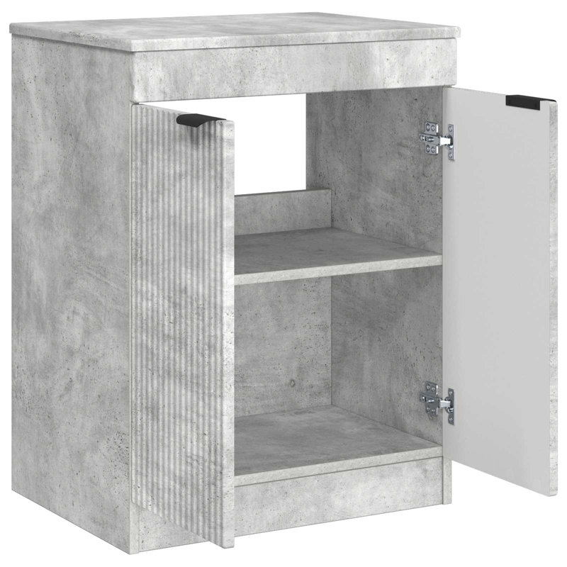 54cm Bathroom Vanity Base Only, Concrete Grey