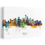 «Vibrant Seattle Skyline», art contemporain urbain-1745007808