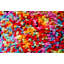 Tapis multicolore à motif abstrait Olgethorpe-668263759