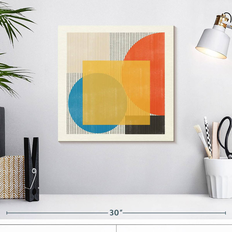 Midcentury Modern Object No 2, 16" H x 16" W