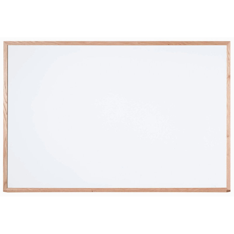 AARCO No Melamine Wood Whiteboard, 4' H x 6' L