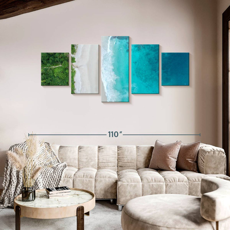 Thai Beach Scenery, 42" H x 92" W