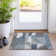 Machine Washable Indoor/Outdoor Cinead ACN1667 Gray Rug