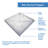 French Corner 36" W x 36" D x 74.75" H Framed Square Shower Kit-31983553