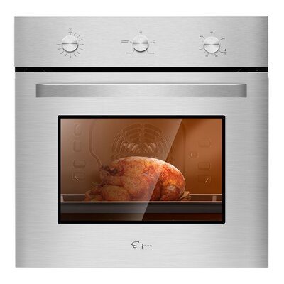 Empava 24 in. 2.3 cu. Ft. Convection Gas Single Wall Oven Bake Broil Rotisserie Functions -  EMPV-24WO08