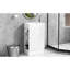 Meuble-lavabo 18,6 po avec lavabo, armoire, étagère en céramique et porte-papier hygiénique, option d'installation à gauche ou à droite-121054592