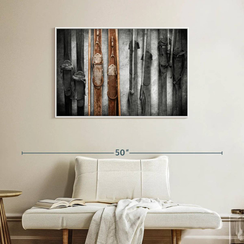 Collection de ski, Cadre flottant blanc, 40 po x 27 po