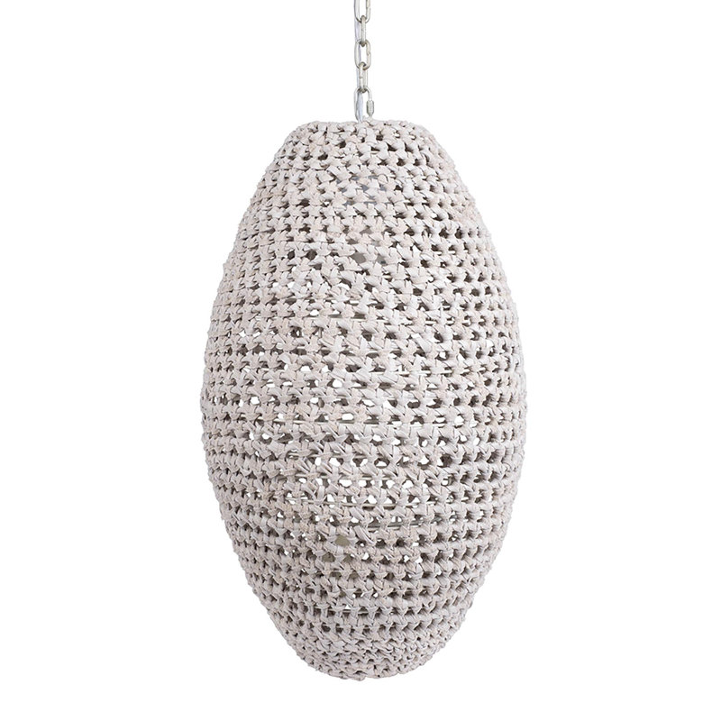 Medium Leather Pod Pendant Light