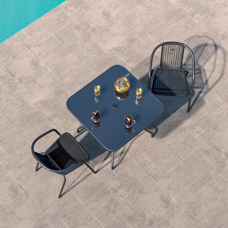 Agnant 2 - Person Patio Dining Set Square Table