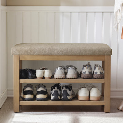 Hahnville Upholstered Storage Shoe Bench