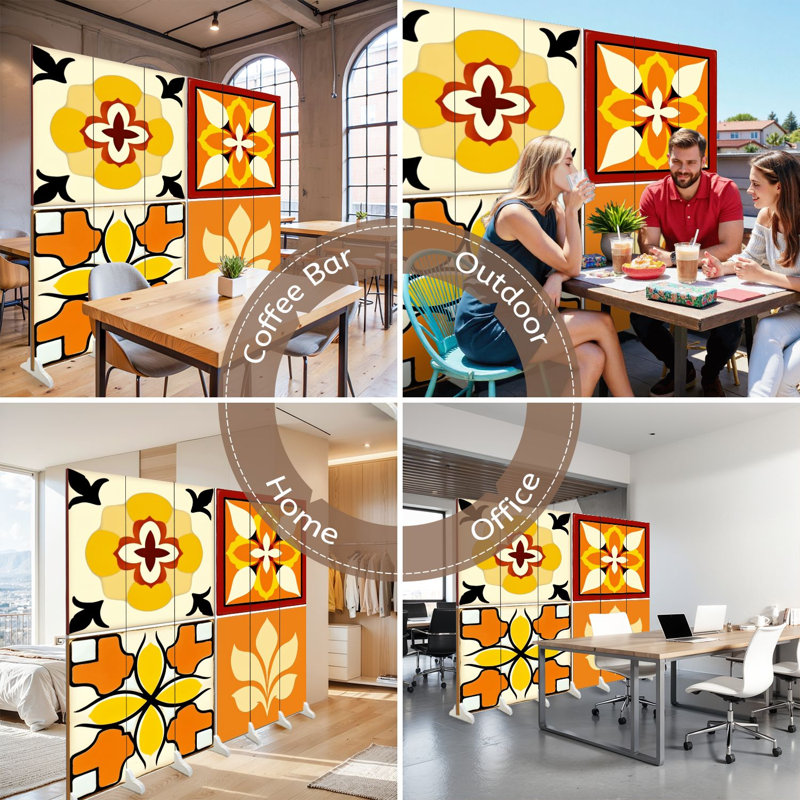Paravent mexicain 6 panneaux paravent Royal Floral