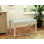 Seashells Linen Blend Upholstered Bench