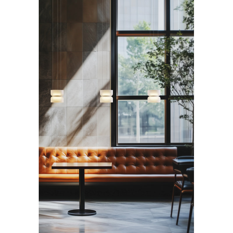 Totem Mini Up And Down Light Opal Glass Shades AMB/AMB  (Amber/Amber)  (E Shade Amber/ E Shade -  Amber), White