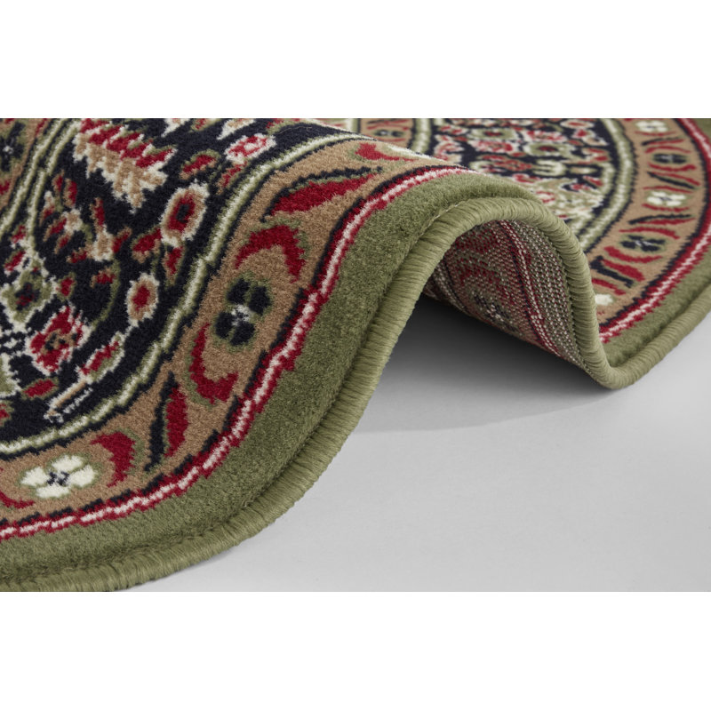 Skazar Isfahan Tufted Green Rug, Round 160cm