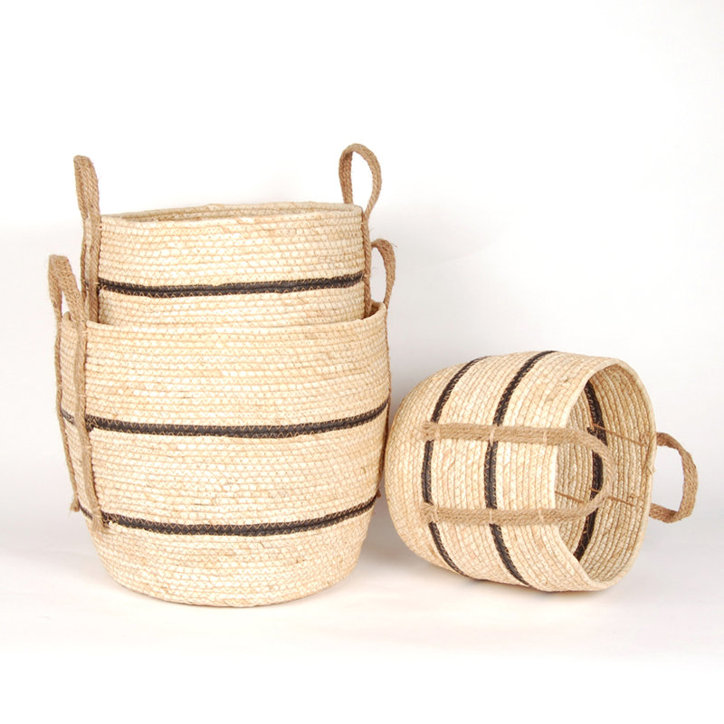 Ensemble de 3 paniers en osier