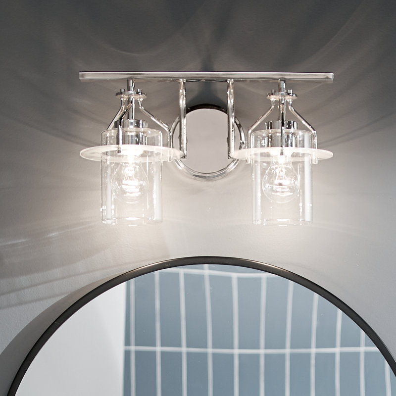 Moncrief 2 - Light Dimmable Vanity Light, Polished Nickel