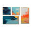 «Colorful Abstract Expression I», reproduction d'art sur toile 4 pièces-206268273-206268274