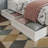 Lamayia Solid Wood Sleigh Platform Bed with Footboard and Storage Drawers-2033809130-2033809134