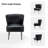 Euclid Faux Leather Chair With Metal Base-1978972592