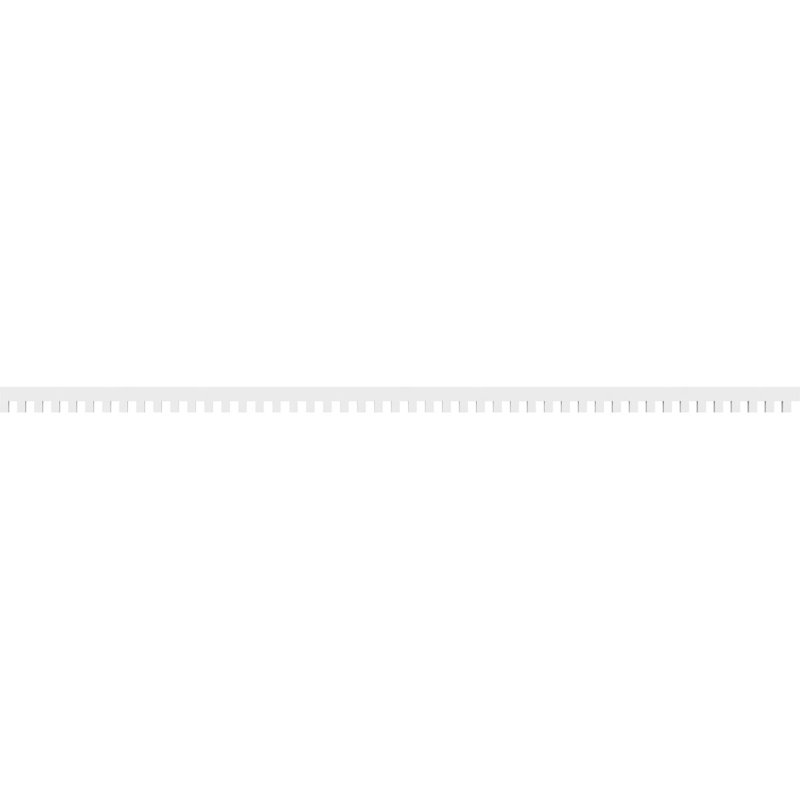 3"H x 1"P x 94"L Elizabeth Architectural Grade PVC Dentil Trim, 3" H x 94" W x 1" D
