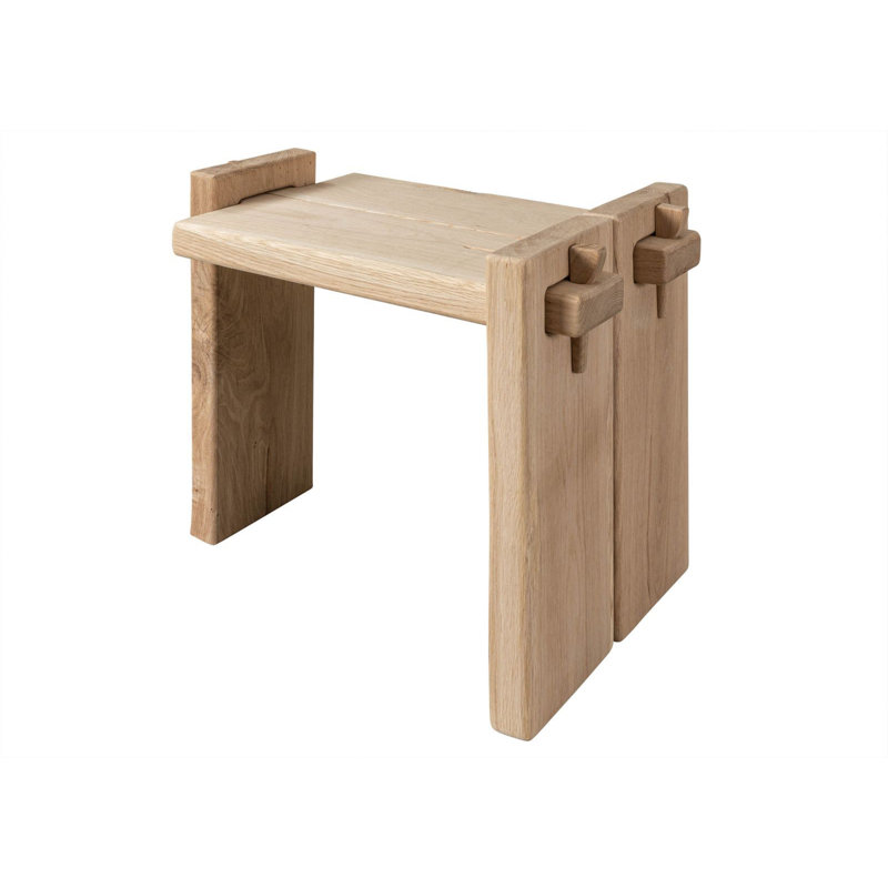 54cm W Solid Wood Bedside Table