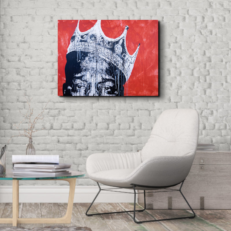 " Biggie Red ", 15" H x 18" W x 1.5" D