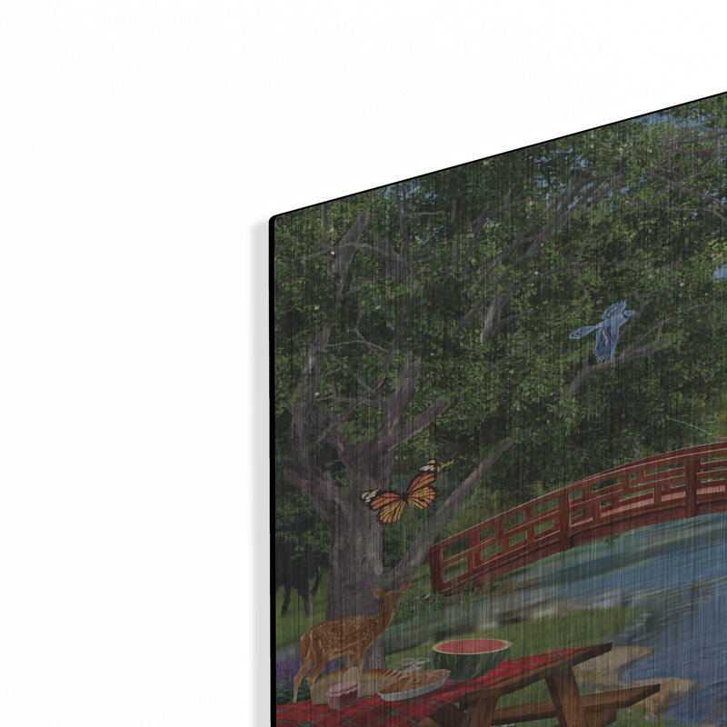"Simple Pleasures" par Bigelow, illustrations en métal, H 24 po x l 36 po
