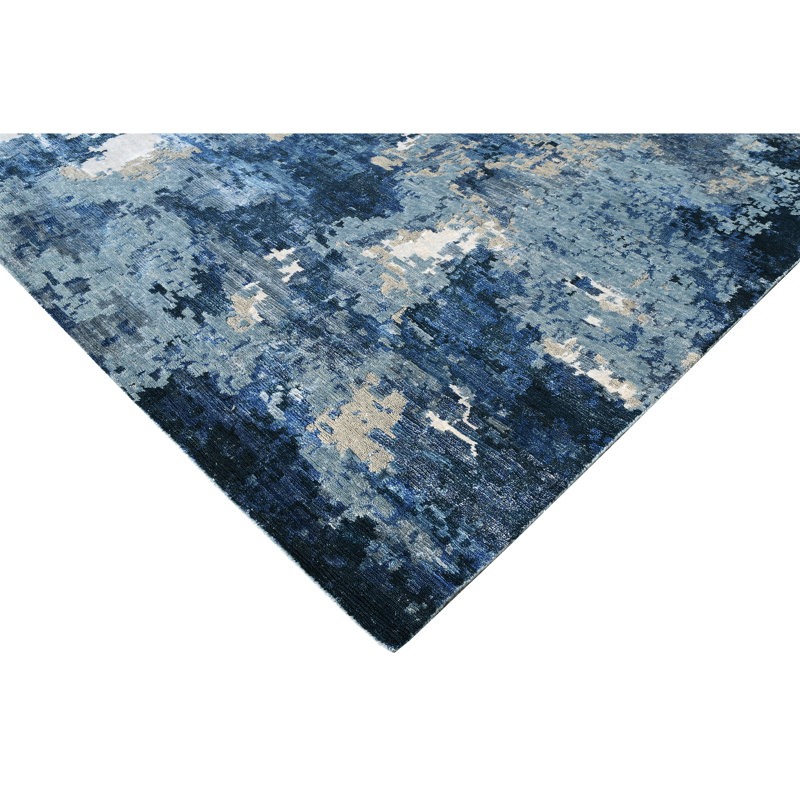 Handmade Wool Area Rug, Rectangle 4' x 6'