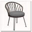 Ensemble de loisirs d'extérieur, 2 chaises simples en rotin avec table ronde en verre-1537625891