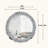 Crushed Diamond Decor Round Wall Mirror