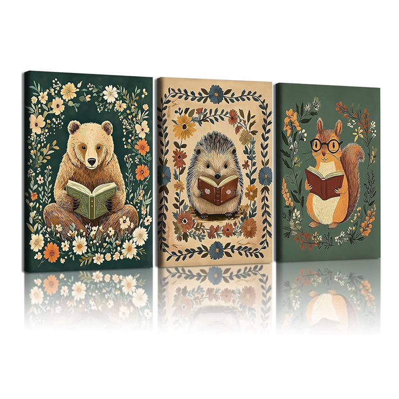 Animals 3 - Piece, 40cm H x 30cm W
