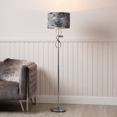 Floor Lamp with Metal Base For Living Room Furniture, Decor Floor Lamp with Linen Shade