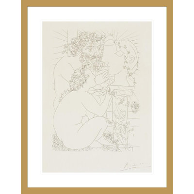 «Sculptor and Model plate 39» de la Suite Vollard par Pablo Picasso, impression giclée encadrée