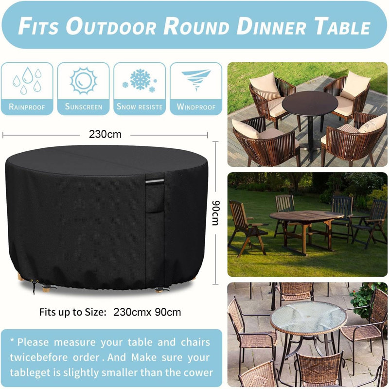 Outdoor Patio Dining Set Cover