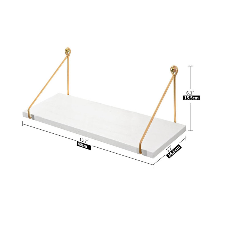 Floating Shelf, White