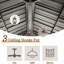 Moustiquaire en aluminium 12X14FT, moustiquaire pour l'extérieur avec double toit en acier galvanisé-123218972-123218973