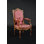 Upholstered Arm Chair in Purple