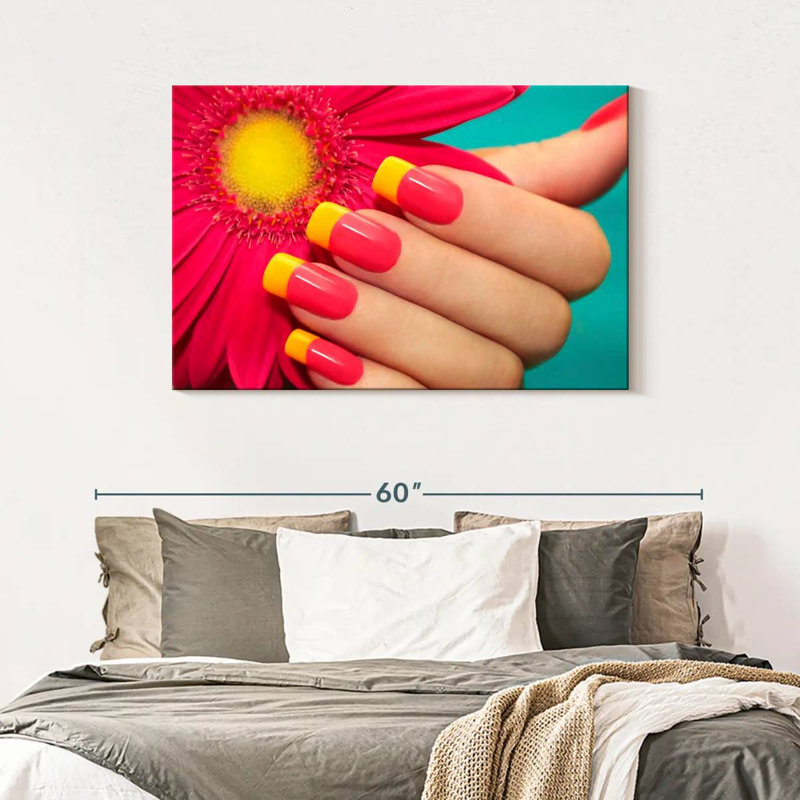 Shuttleworth Gerbera Inspired Nails, 30" H x 45" W