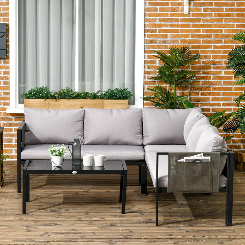 Leonidus Metal 5 - Person Seating Group