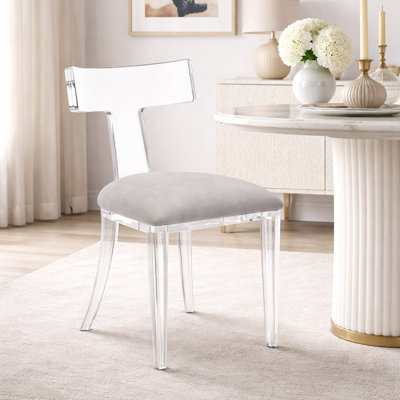 Chaise d'appoint en velours Hadrian