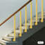 Poteaux d'escalier carrés (3,15 * 3,15 * 33,46 po)-114643555