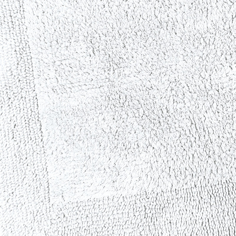 Ruthann Cotton Reversible Bath Mat, White