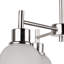 Gatwick 3-Light 52cm Silver Semi Flush Mount Ceiling Light Alabaster Style Glass